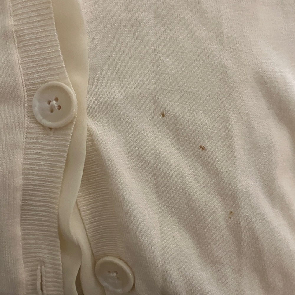 Cream Button-Up Cardigan - Picture 8 of 9